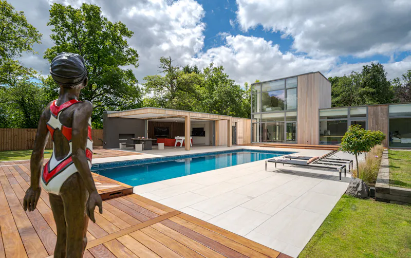 Bel Air modern home, D2582 (photo 110)