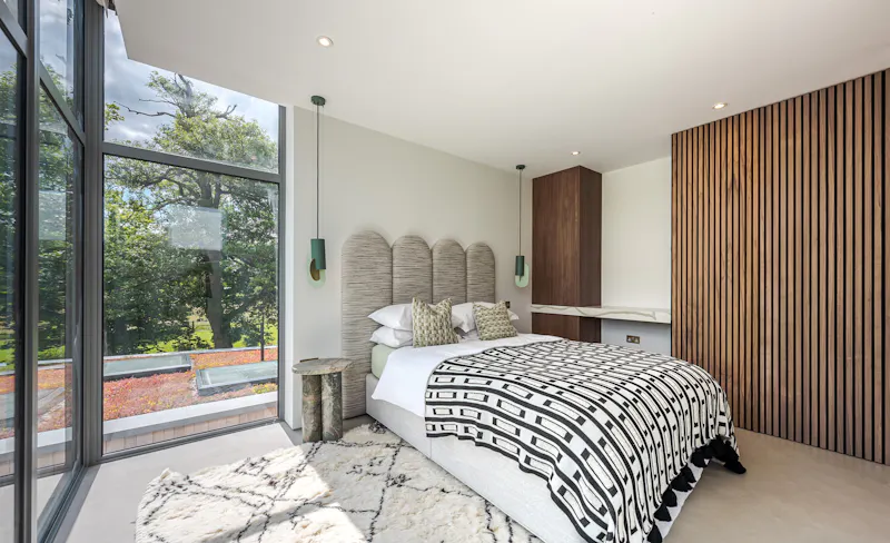 Bedroom at Bel Air modern home, D2582 (photo 46)
