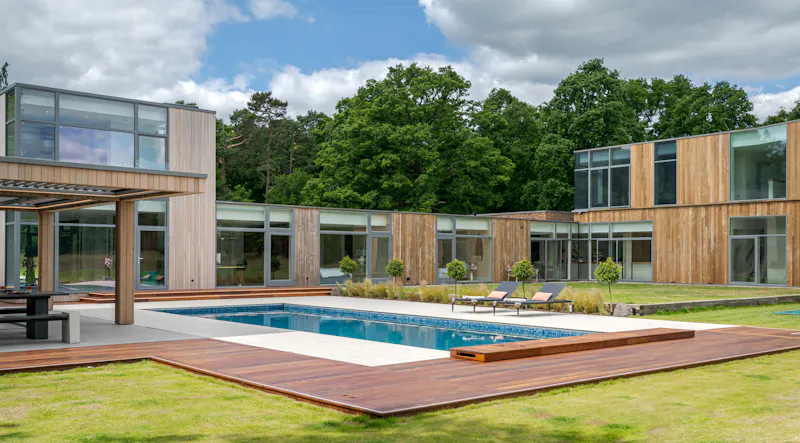 Bel Air modern home, D2582 (photo 129)