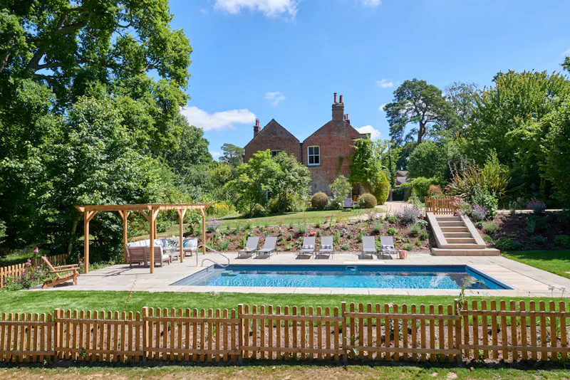 Swimming pool - outdoor at Georgian house in Curdridge, A1318 (photo 53)