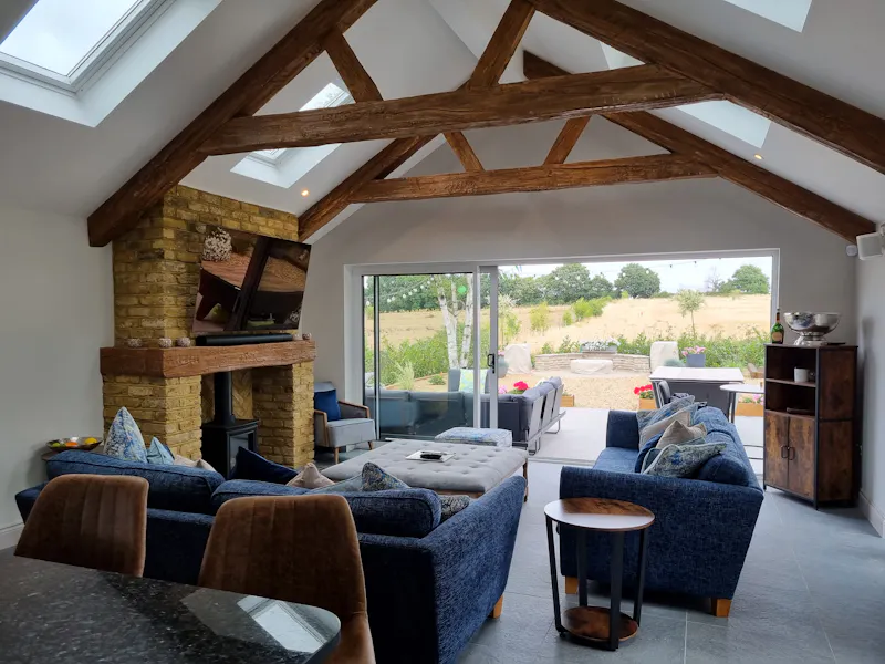 Living Room at Secluded Cobham cottage, C927 (photo 5)