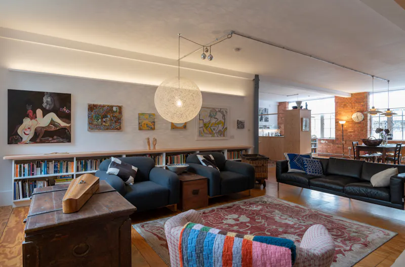 Living Room at Old Street loft-style apartment, F1229 (photo 16)