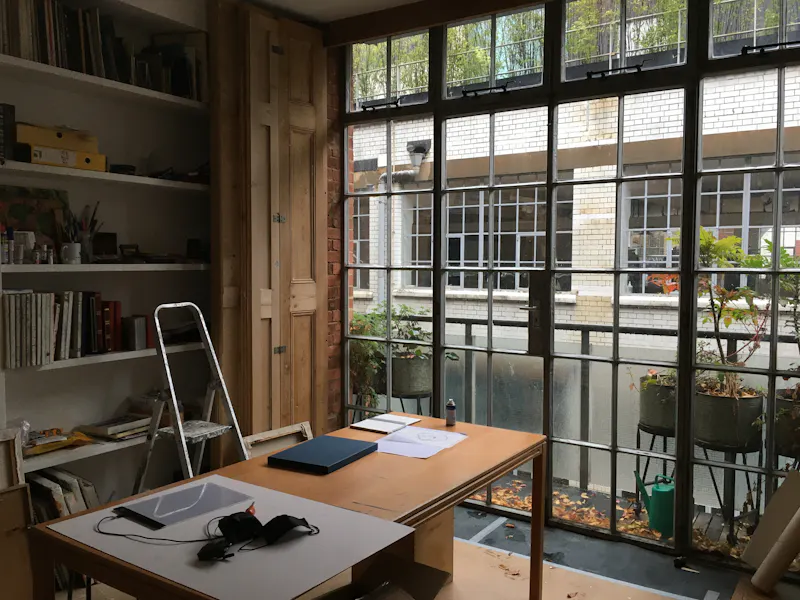Balcony at Old Street loft-style apartment, F1229 (photo 20)