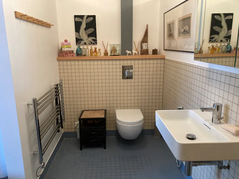 Bathroom at Old Street loft-style apartment, F1229 (photo 23)