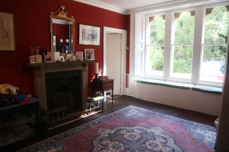 Fireplace at Stocksfield Gothic house, B1996 (photo 30)