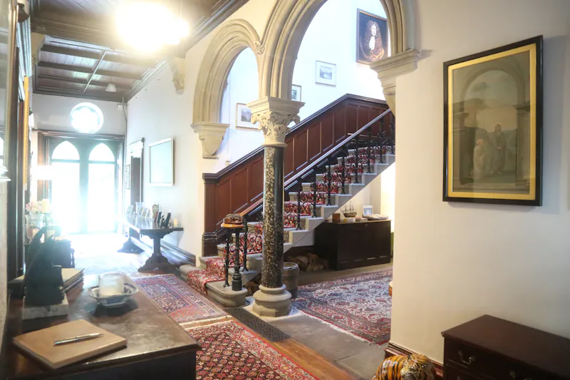 Staircase at Stocksfield Gothic house, B1996 (photo 40)