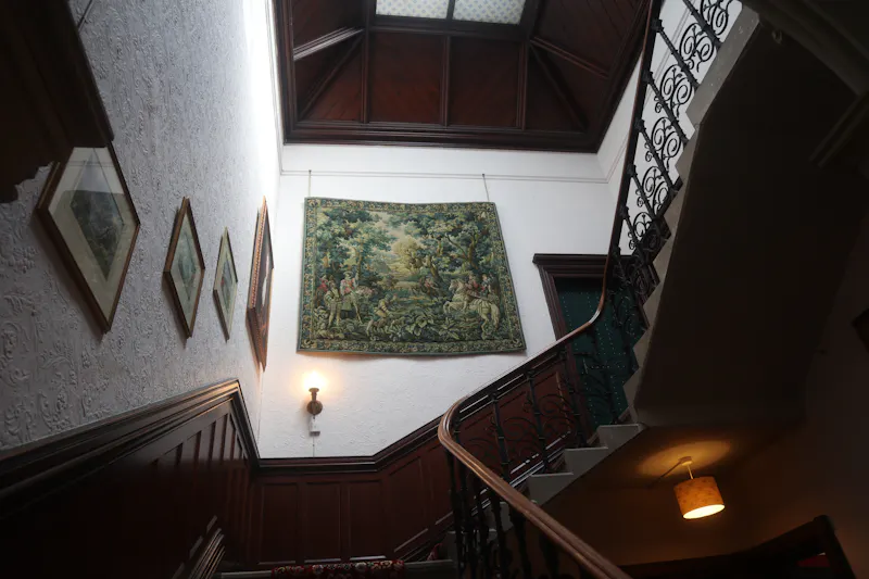 Staircase at Stocksfield Gothic house, B1996 (photo 61)