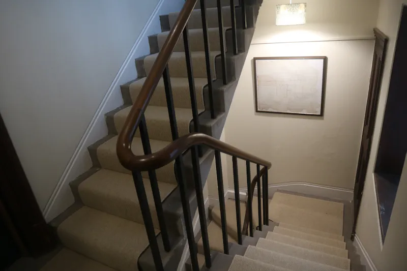 Staircase at Stocksfield Gothic house, B1996 (photo 47)