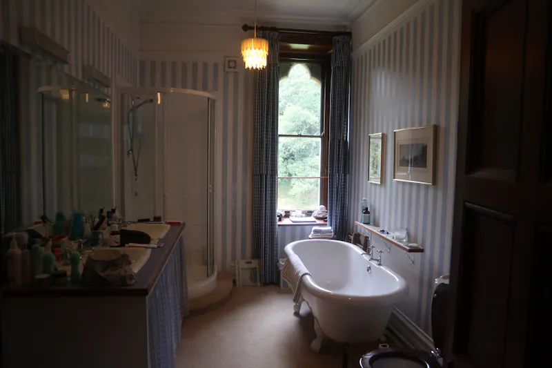 Bathroom at Stocksfield Gothic house, B1996 (photo 60)