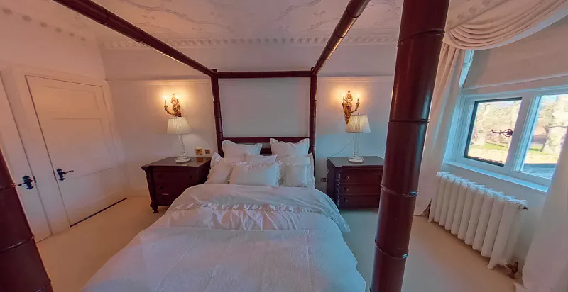 Bedroom at Haywards Heath Victorian manor, B1997 (photo 24)