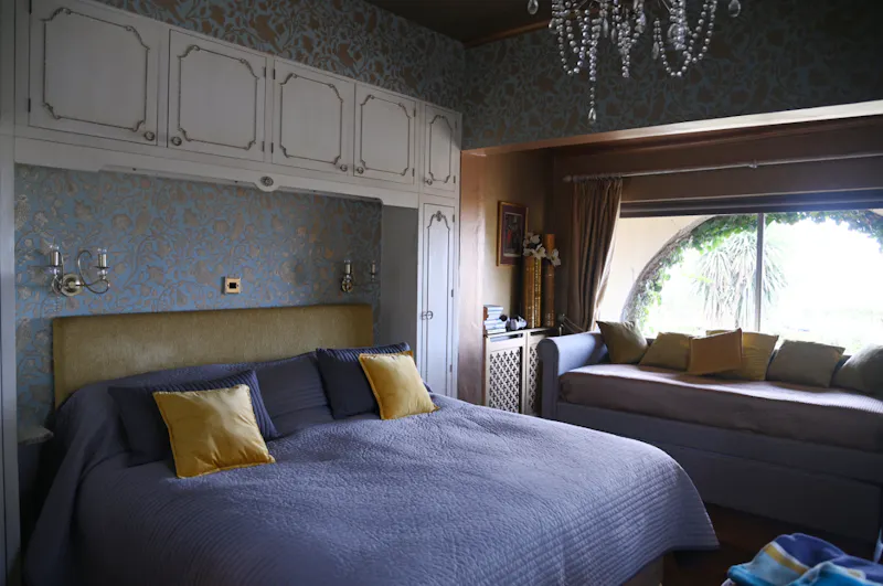 Bedroom at Bohemian Basildon pool house, D2671 (photo 24)