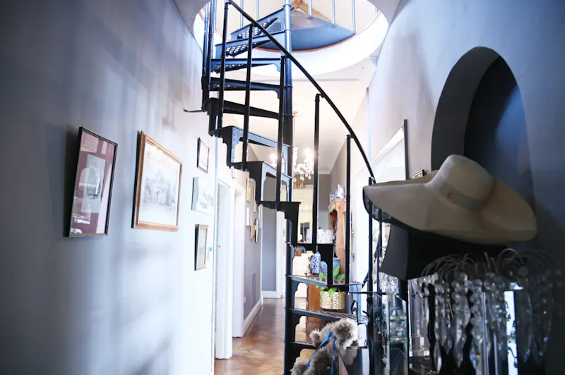 Staircase at Bohemian Basildon pool house, D2671 (photo 16)