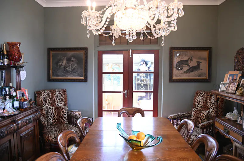Dining room at Bohemian Basildon pool house, D2671 (photo 8)