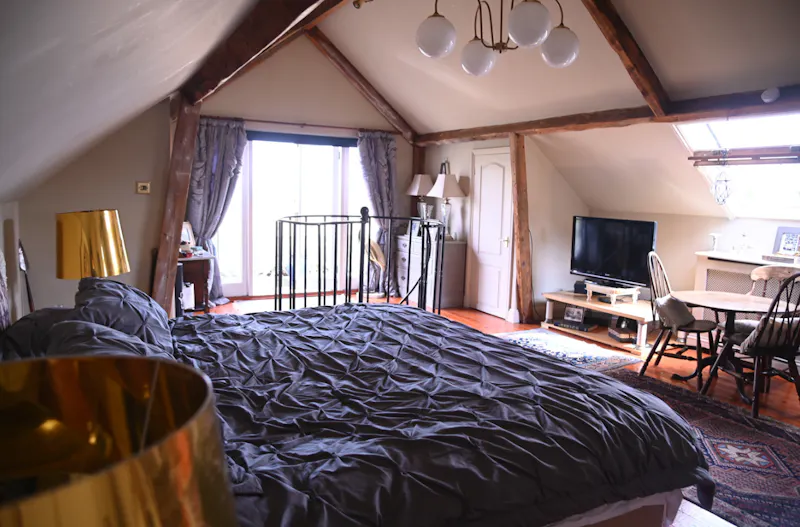 Bedroom at Bohemian Basildon pool house, D2671 (photo 28)