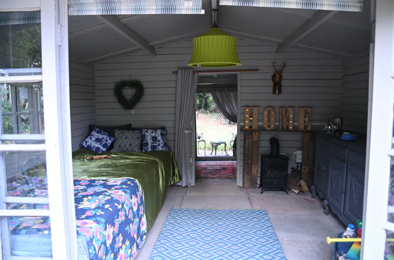 Bedroom at Bohemian Basildon pool house, D2671 (photo 60)