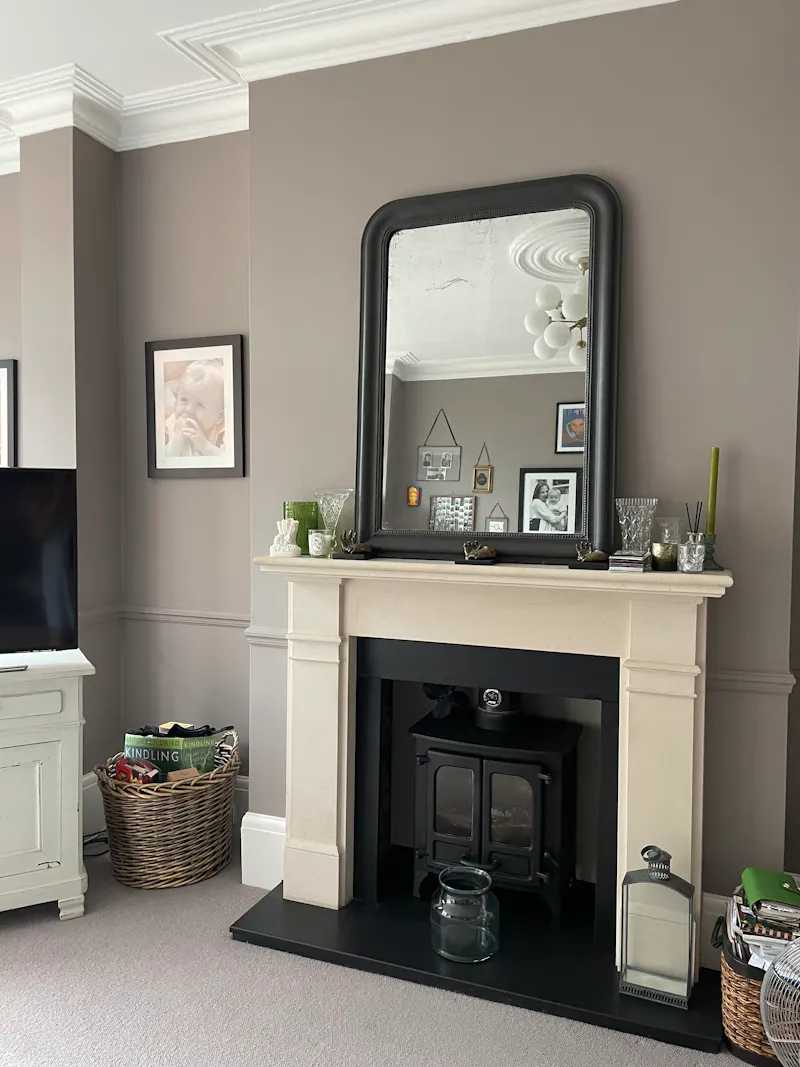 Fireplace at Woodford Edwardian house, E510 (photo 5)