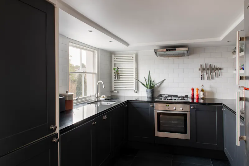 Kitchen at  Bright Denmark Hill apartment, A1594 (photo 8)