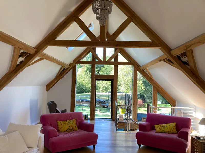 Beams at Converted Holmwood barn, L750 (photo 13)