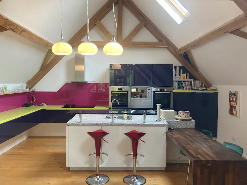 Kitchen at Converted Holmwood barn, L750 (photo 17)
