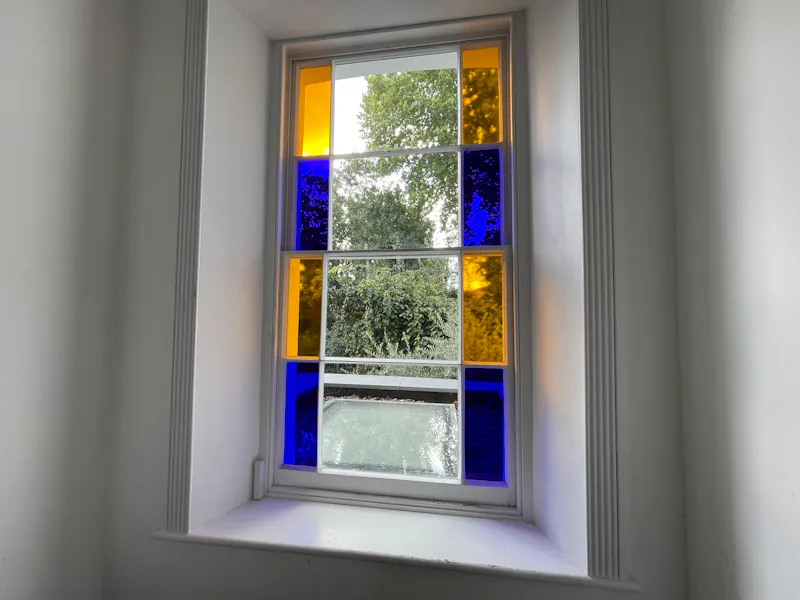 Glass at Canonbury Victorian Terrace, B2004 (photo 27)