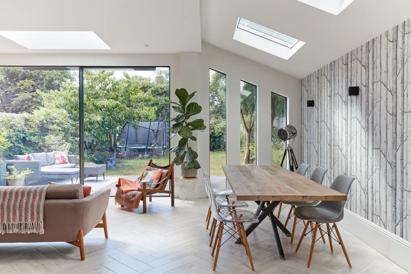 French doors at Contemporary West Acton house, D2691 (photo 14)