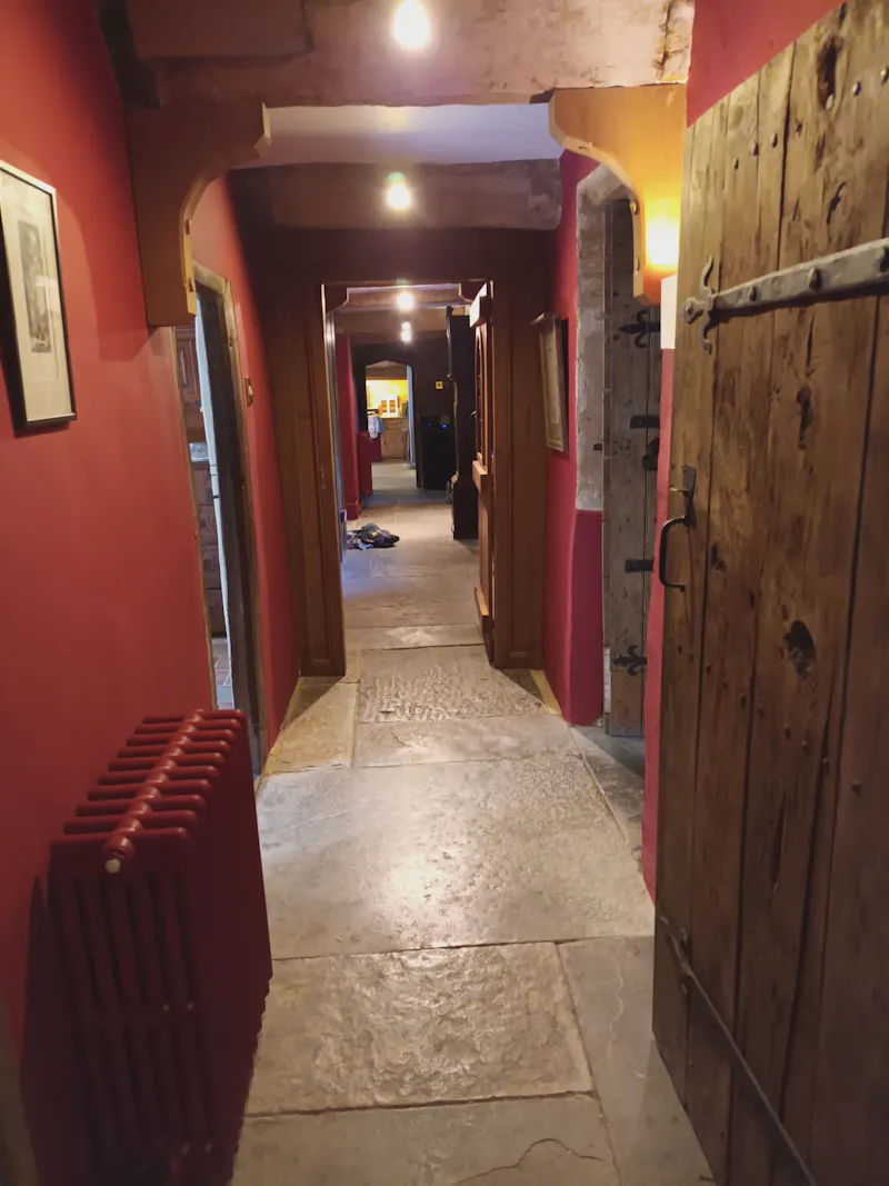 Corridor at Martock tudor court house, M355 (photo 11)