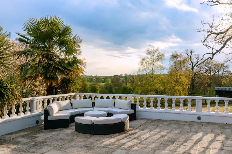 Terrace/Patio at Potters Bar modern mansion, D2702 (photo 49)