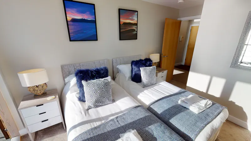 Bedroom at Peasholm bay penthouse, F1234 (photo 20)