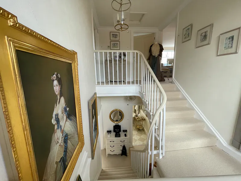 Staircase at Large Newbury home, A1601 (photo 9)