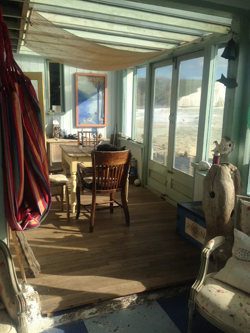 Dining room at Clifftop cottage with beach access, C799 (photo 2)