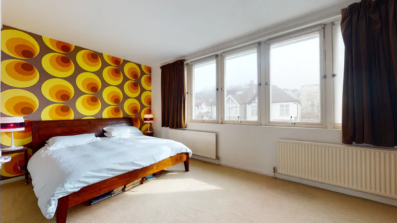 Bedroom at Retro Streatham home, D1221 (photo 20)