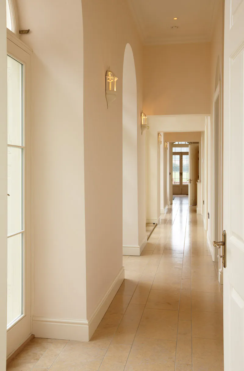 Corridor at Tyringham stable house, A1603 (photo 5)