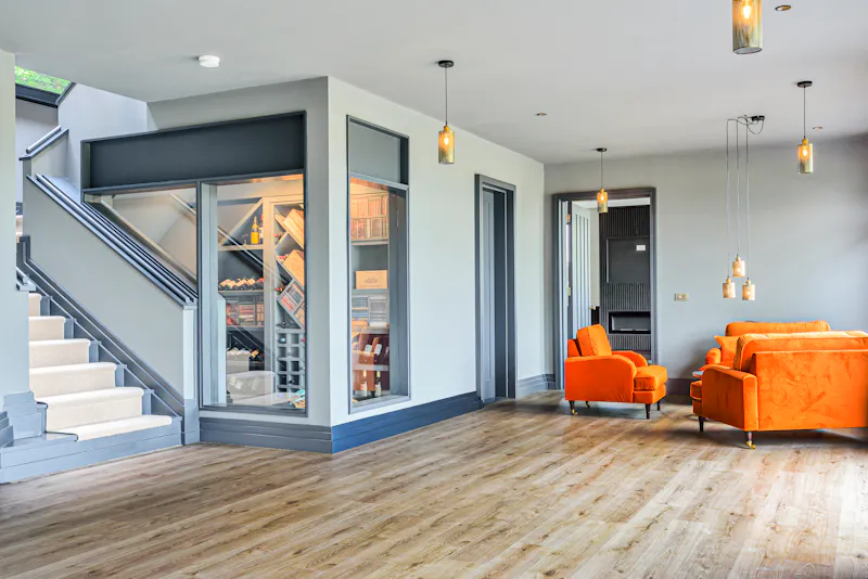 Staircase at Chelsfield modern house, K481 (photo 10)