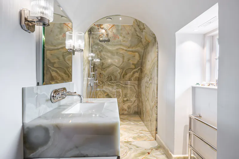 Bathroom at Dunsfold renovated farmhouse , C938 (photo 39)