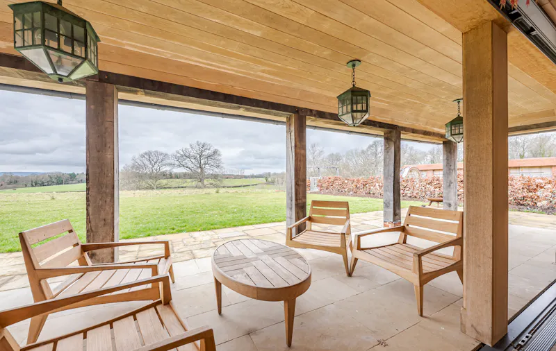Terrace/Patio at Dunsfold renovated farmhouse , C938 (photo 46)