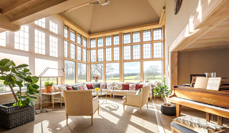 Living Room at Dunsfold renovated farmhouse , C938 (photo 19)