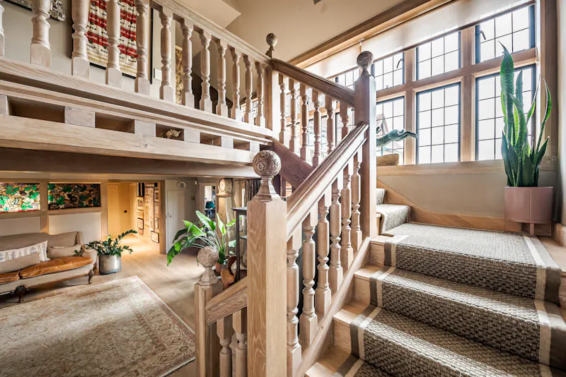 Staircase at Dunsfold renovated farmhouse , C938 (photo 33)