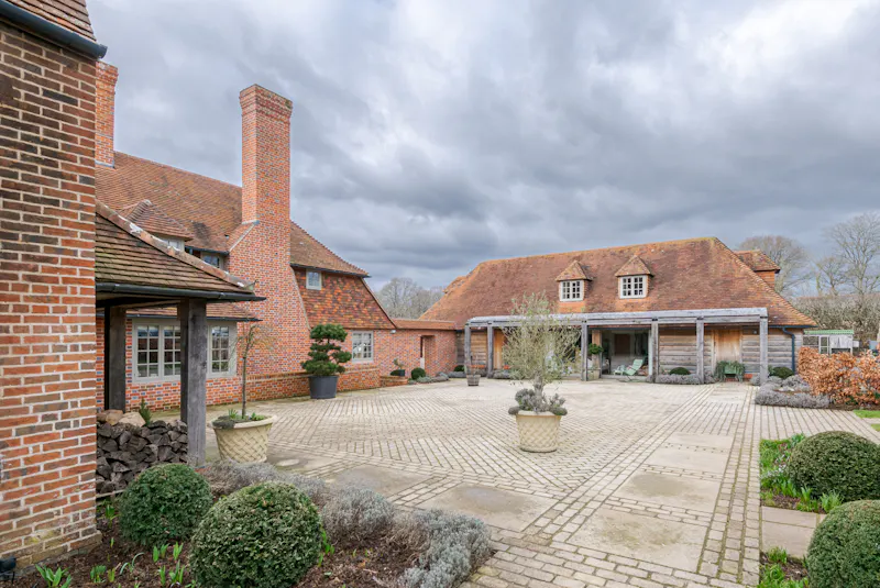 Courtyard at Dunsfold renovated farmhouse , C938 (photo 56)