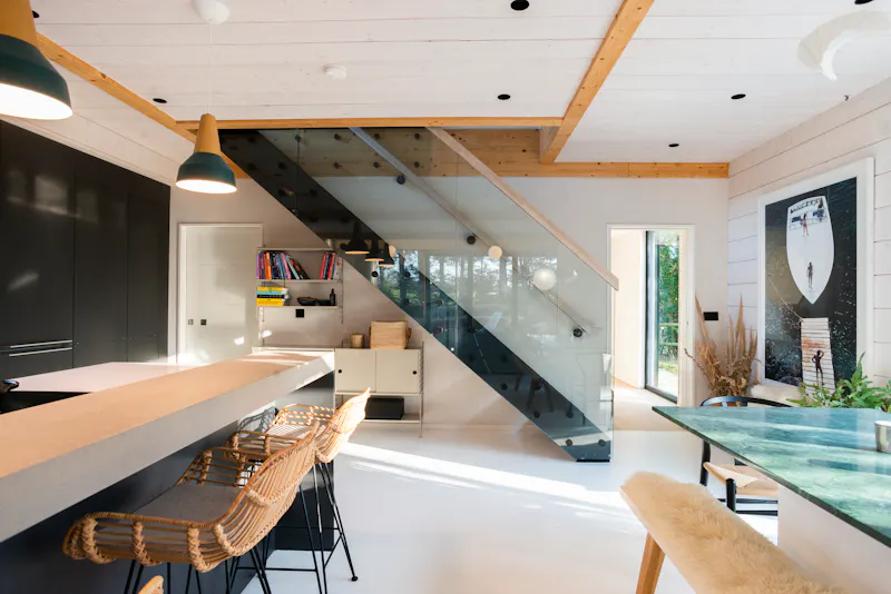 Staircase at Scandi Barn near Chelmsford, D2734 (photo 4)