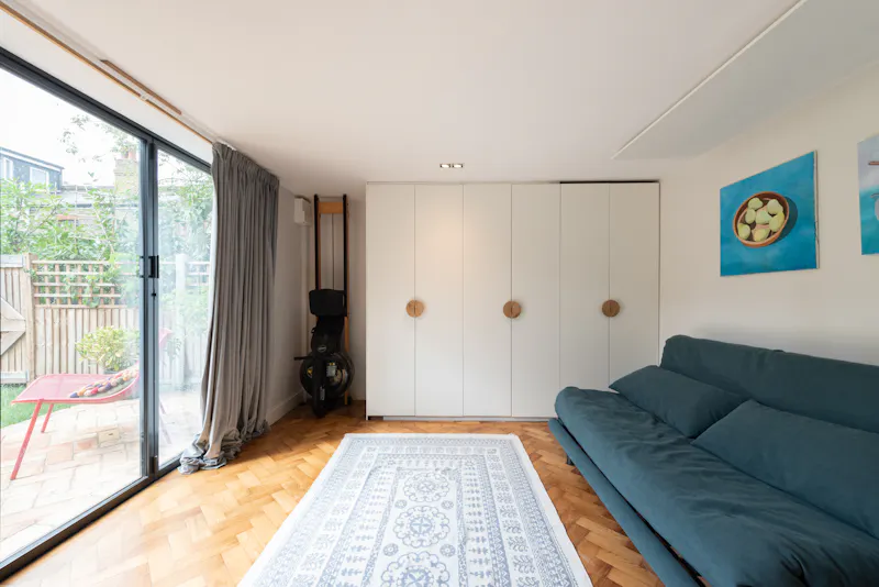 Living Room at Dark & modern Walthamstow home, E519 (photo 41)