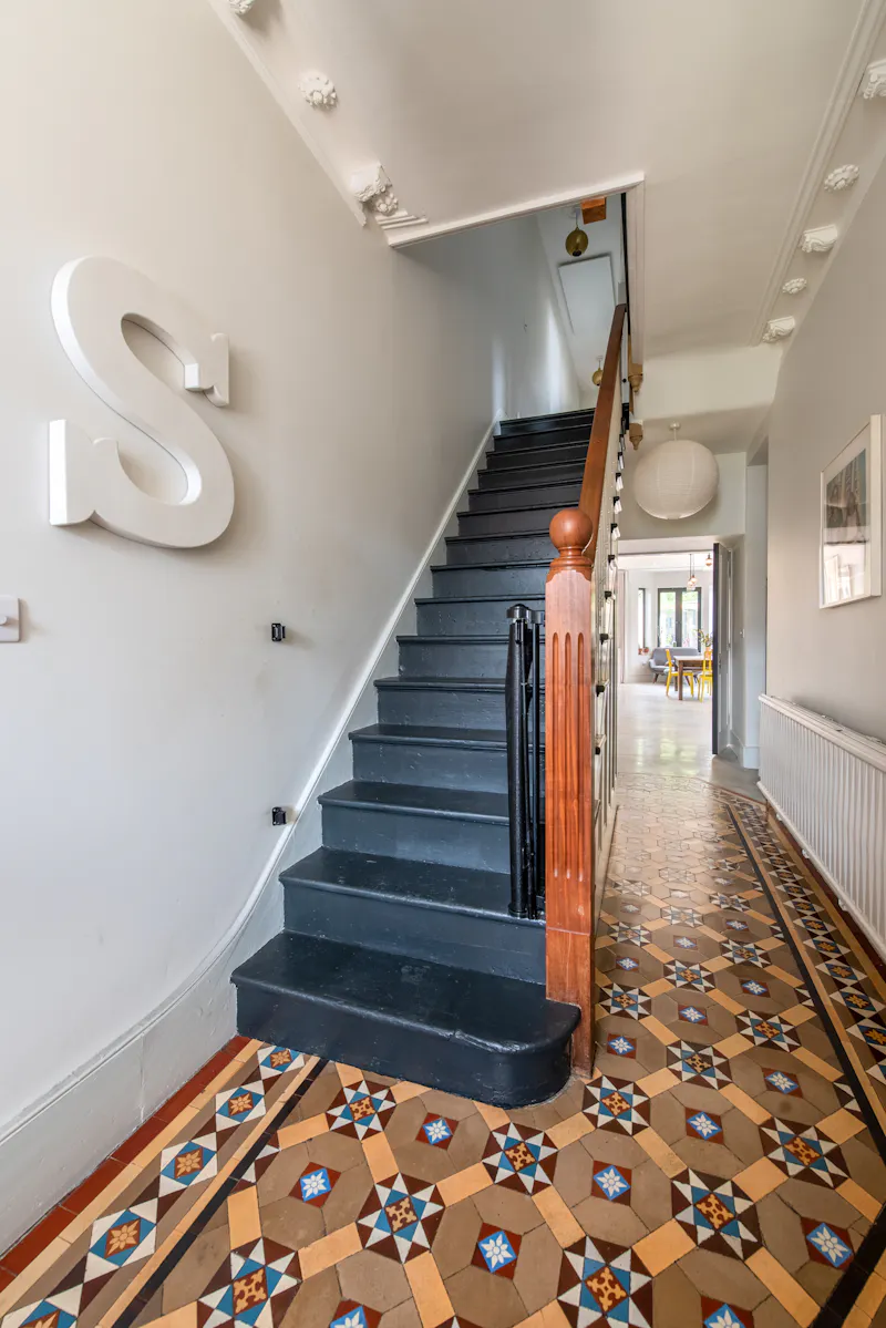 Entrance hall at Dark & modern Walthamstow home, E519 (photo 2)