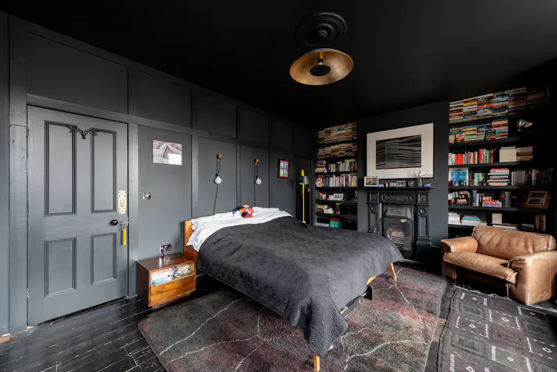 Bedroom - main at Dark & modern Walthamstow home, E519 (photo 22)