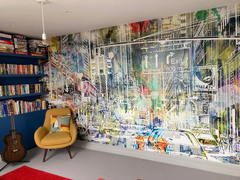 Library at Double-fronted Wandsworth home, B2108 (photo 13)