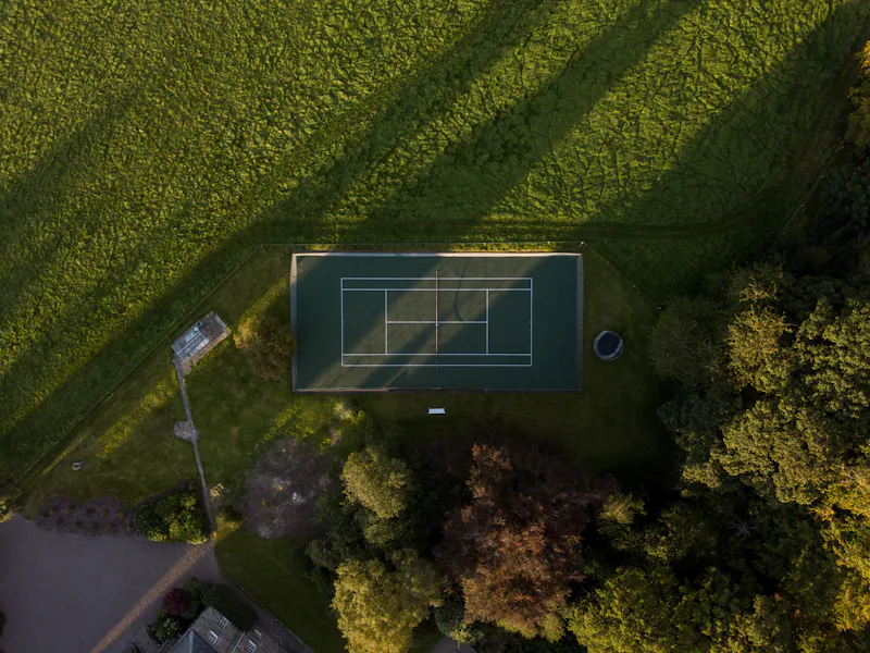 Tennis court at Listed home on the River Tay, A1288 (photo 30)