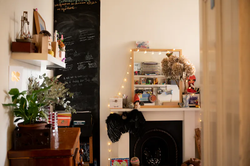 Fireplace at Quirky Brockley Terrace, B2021 (photo 46)