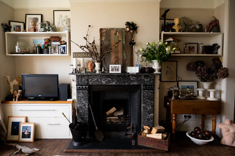 Fireplace at Quirky Brockley Terrace, B2021 (photo 10)