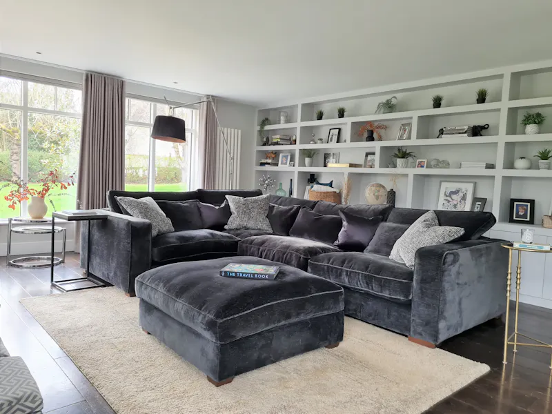Living Room at Hertford Contemporary Home, D2724 (photo 8)