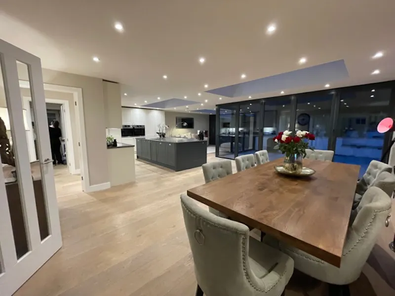 Floor - wooden at Modern 4 bed house Camberley, D2723 (photo 5)