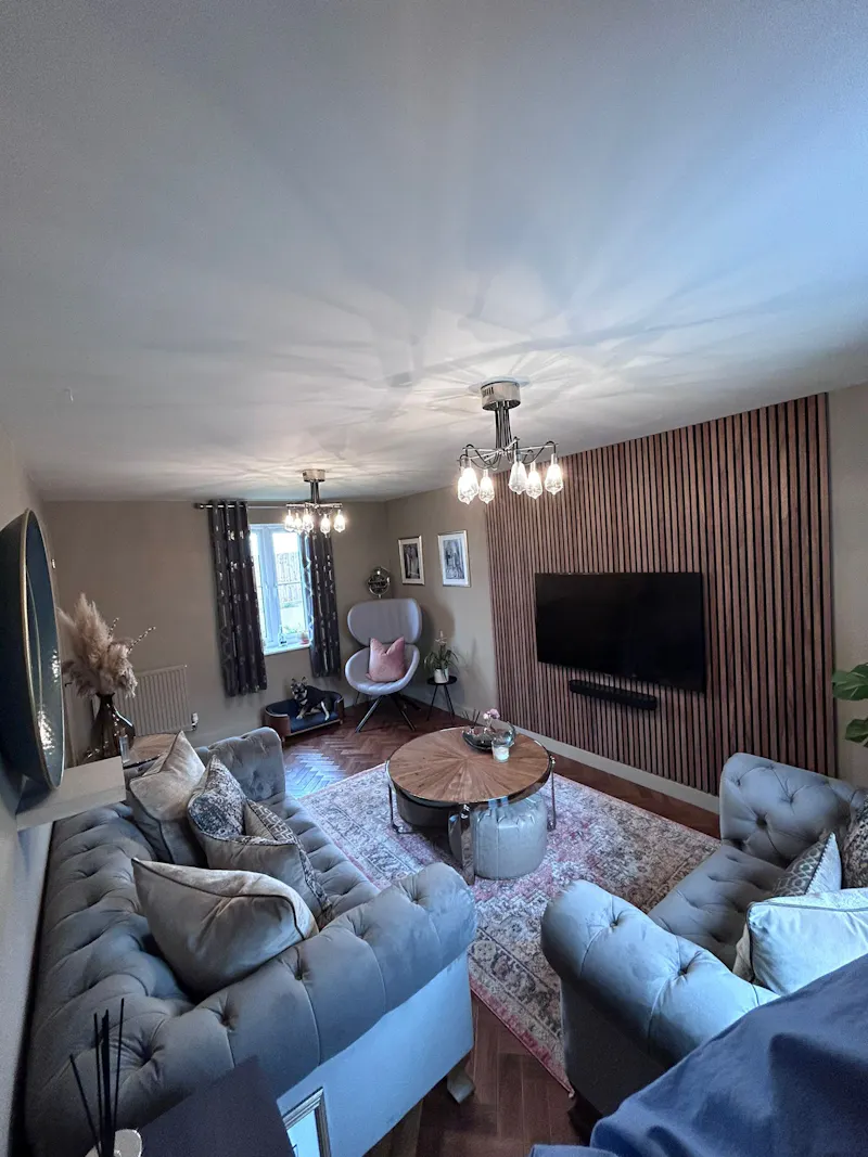 Living Room at Harlow modern family home, D2725 (photo 5)