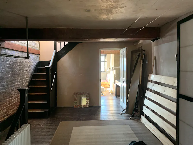 Staircase at Leaning Tower of Rotherhithe, B2022 (photo 25)